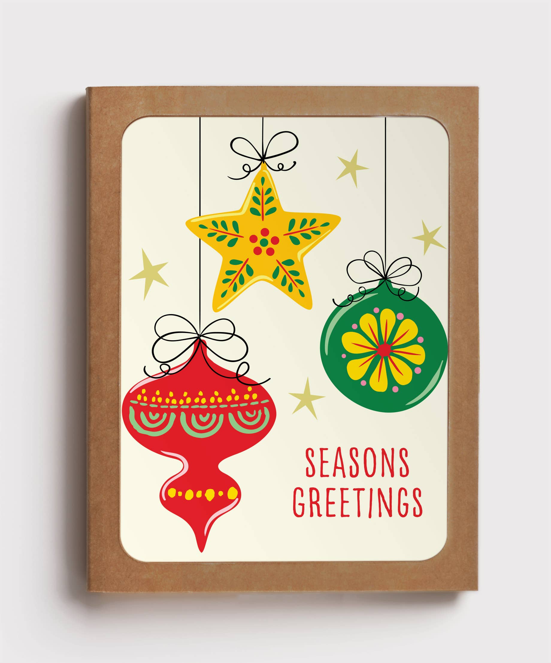Christmas Ornaments | box set of 8 holiday cards