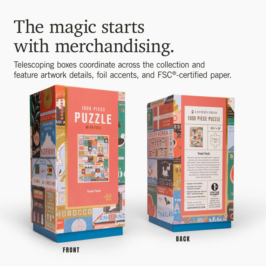 1000 PIECE PUZZLE, Travel Facts