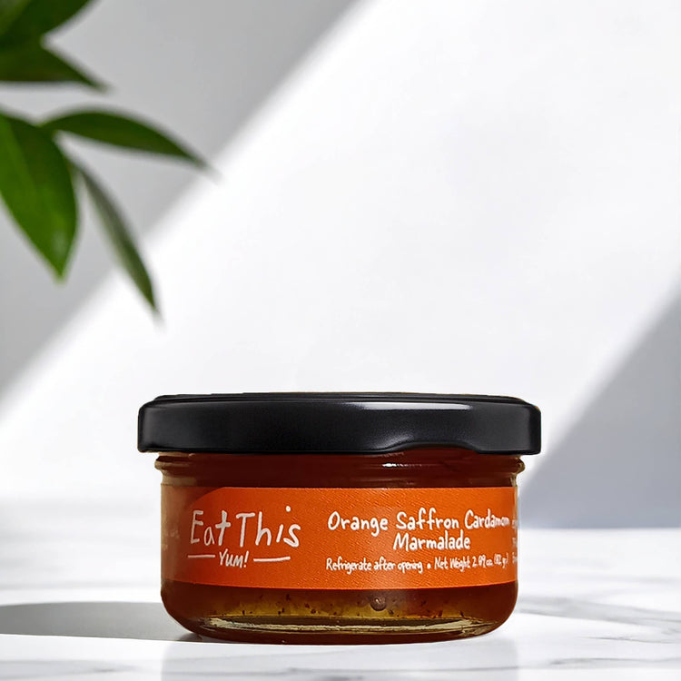 Orange Saffron Cardamom Marmalade : 7 OZ