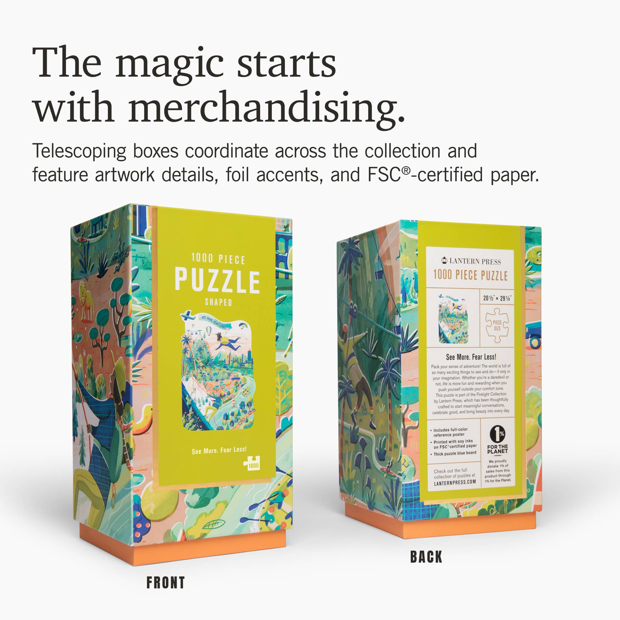 1000 PIECE PUZZLE, See More Fear Less