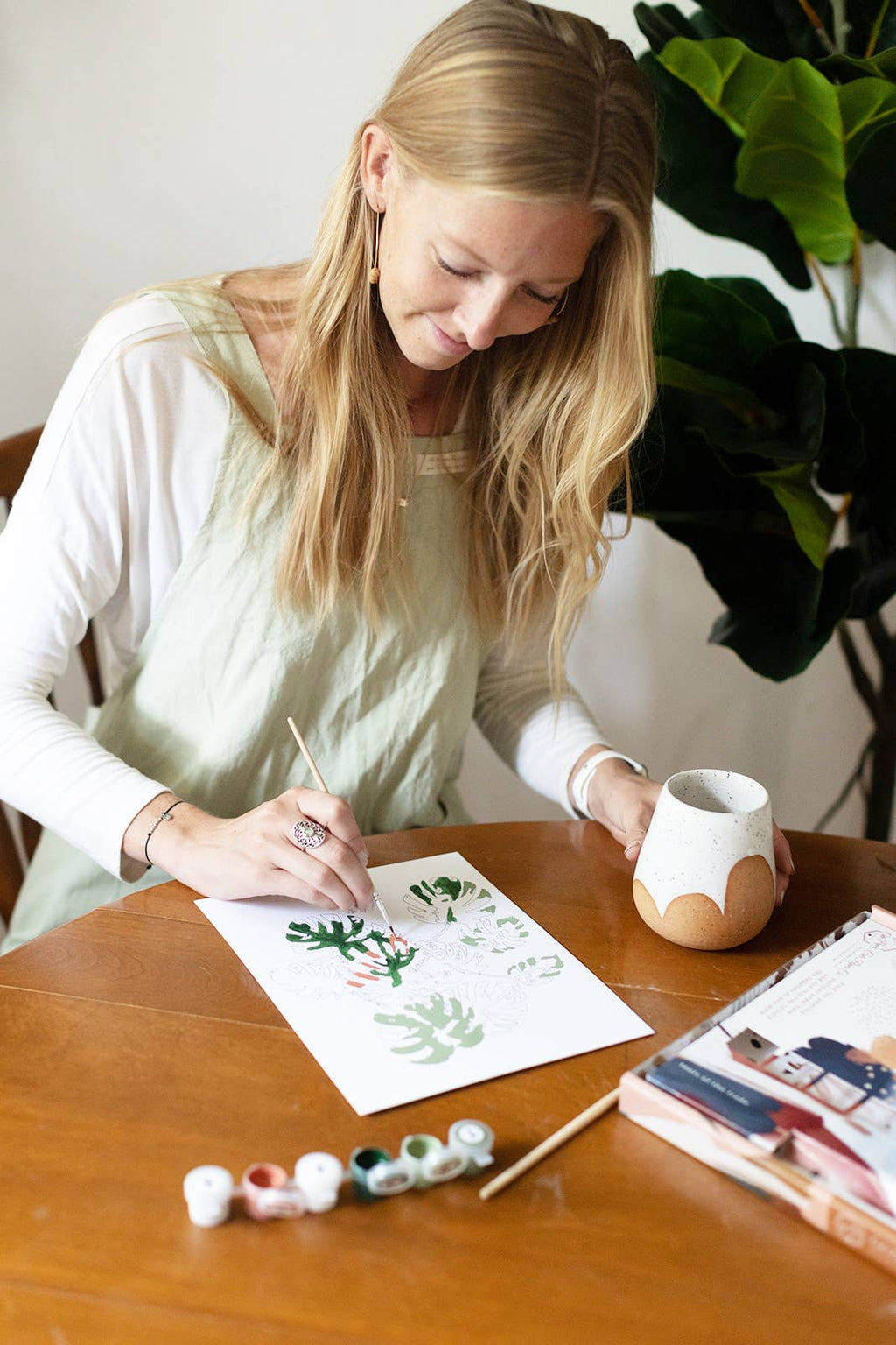 Red, White, & Bloom Paint-By-Numbers kit