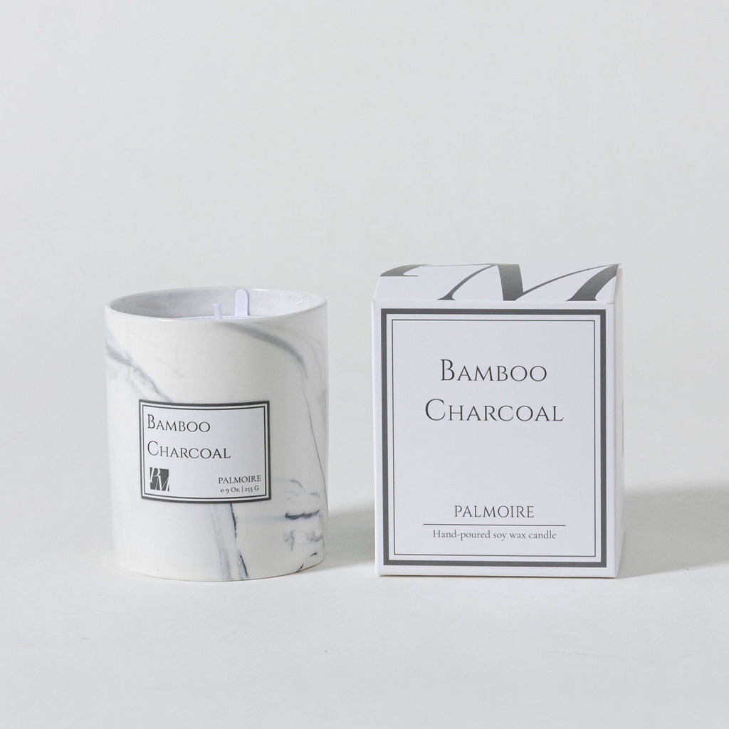 Bamboo Charcoal Soy Wax Candle 9 Oz