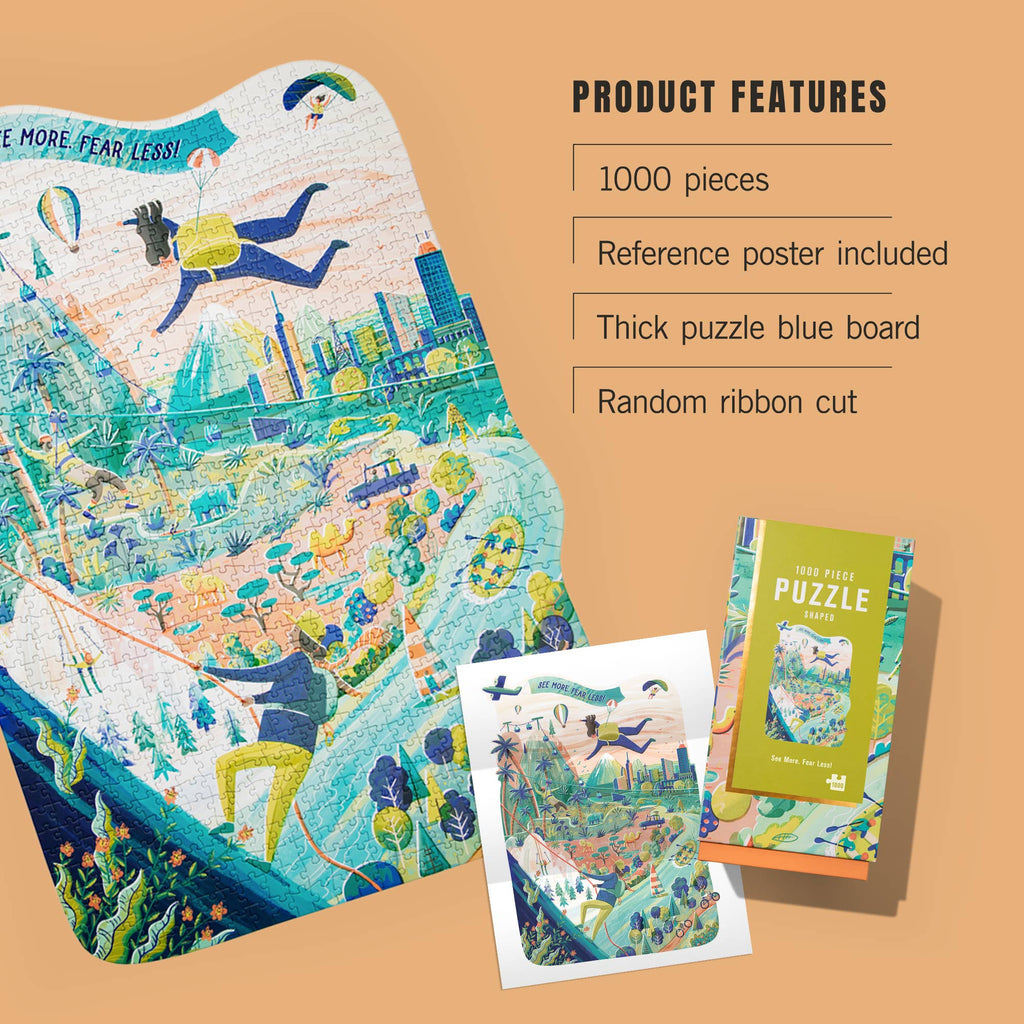 1000 PIECE PUZZLE, See More Fear Less