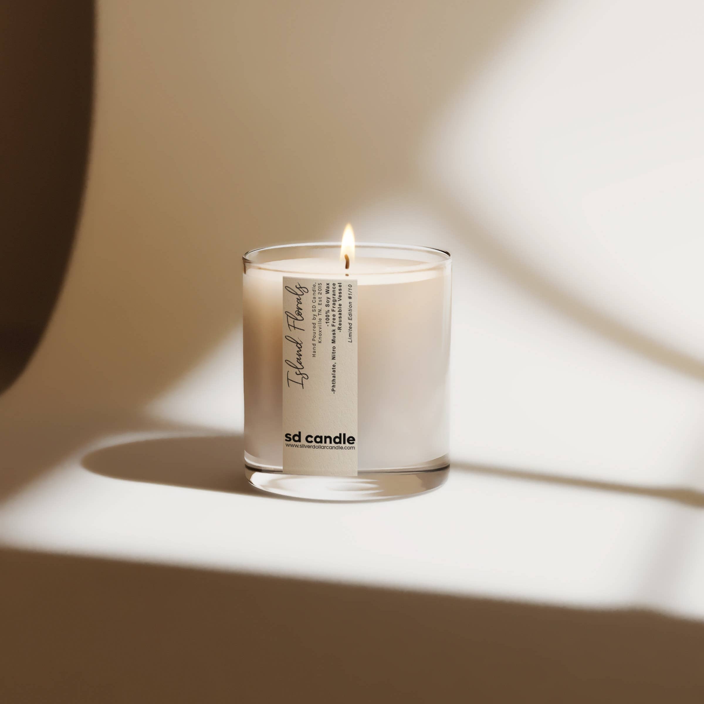 Island Florals Handmade 7oz Scented Soy Candle