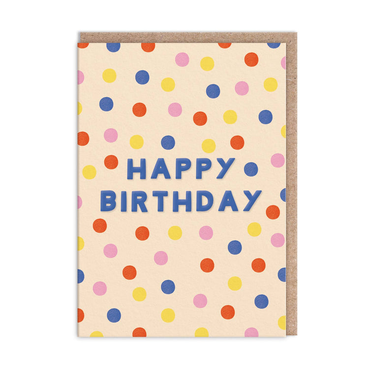 Birthday Wishes Polka Happy Birthday Card