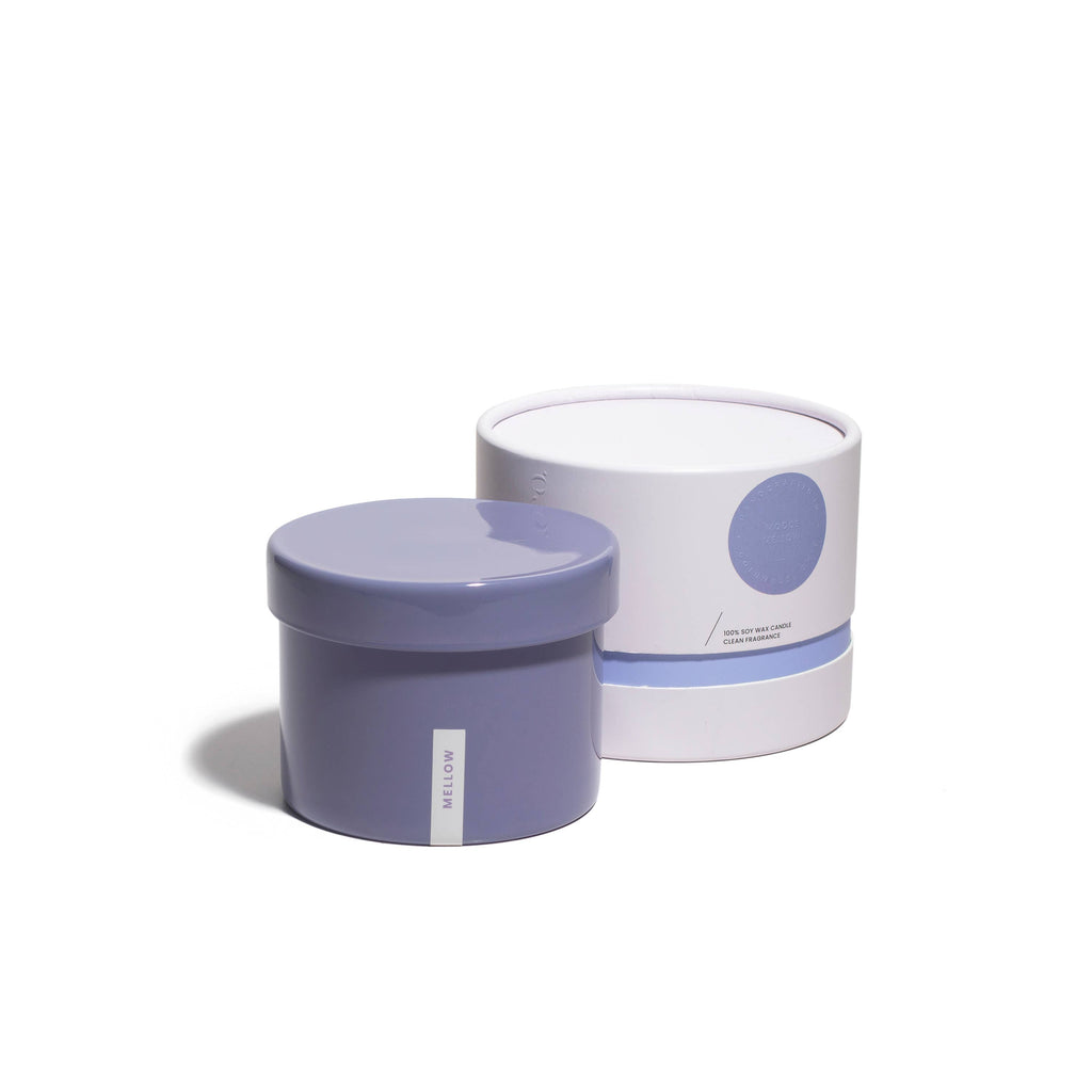 Mellow | 16oz Soy Candle - Reusable Purple Container