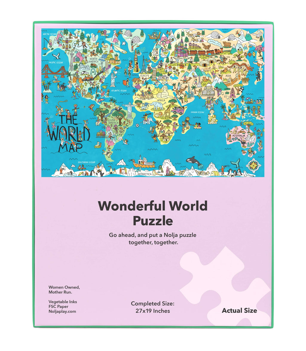 Nolja Wonderful World 100 Piece Jigsaw Puzzle