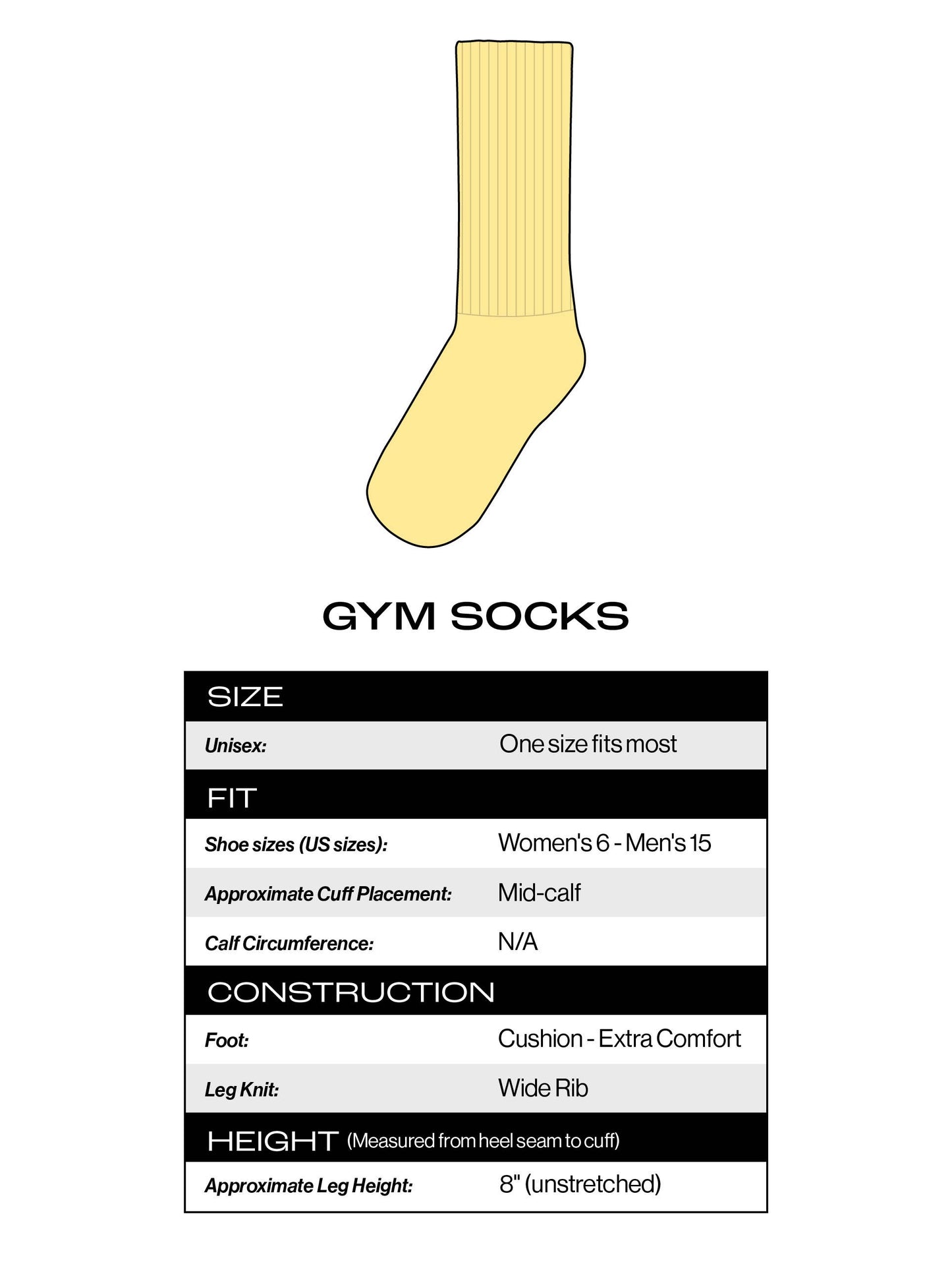 Love Rainbow Gym Crew Socks