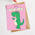 "You're dino-mite" Dinosaur Valentine's Day Card