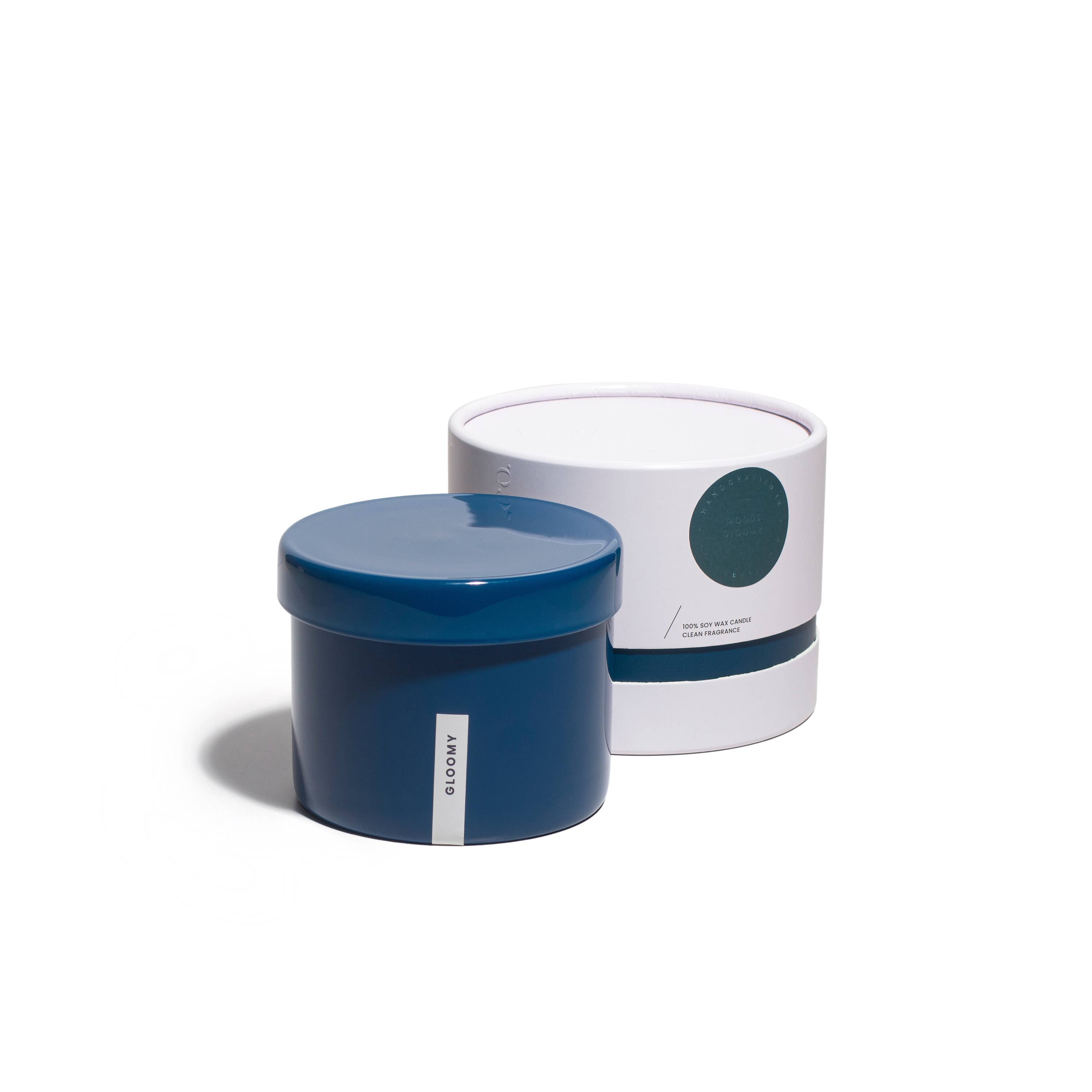 Gloomy | 16oz Soy Candle - Reusable Blue Container