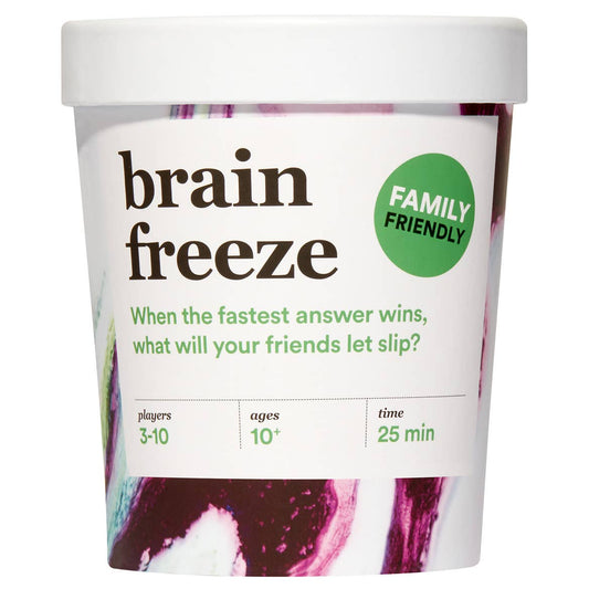BRAIN FREEZE: The Speak-Before-You-Think Family Game