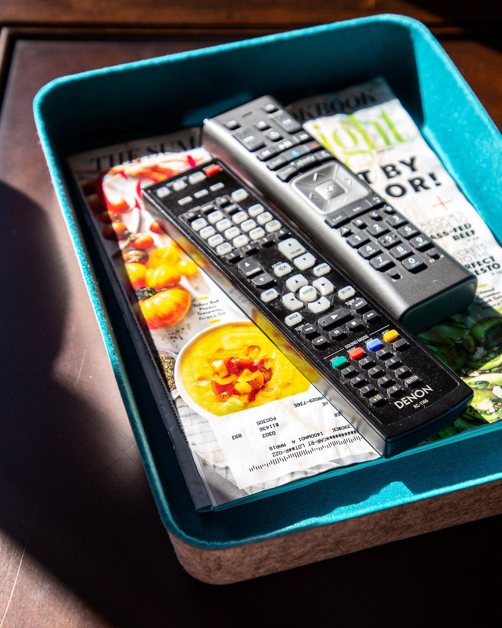 felt·like·it!™ paper tray tapered storage bins: Blue