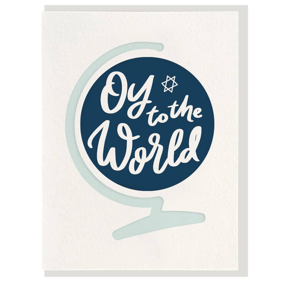 Oy To The World - Box Set of 6 Hanukkah Greeting Cards