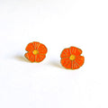 Poppy Enamel Earrings