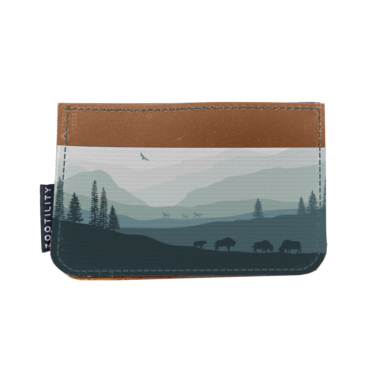 Card Holder Wallet - Prints: No. 51 (Peach Lake)