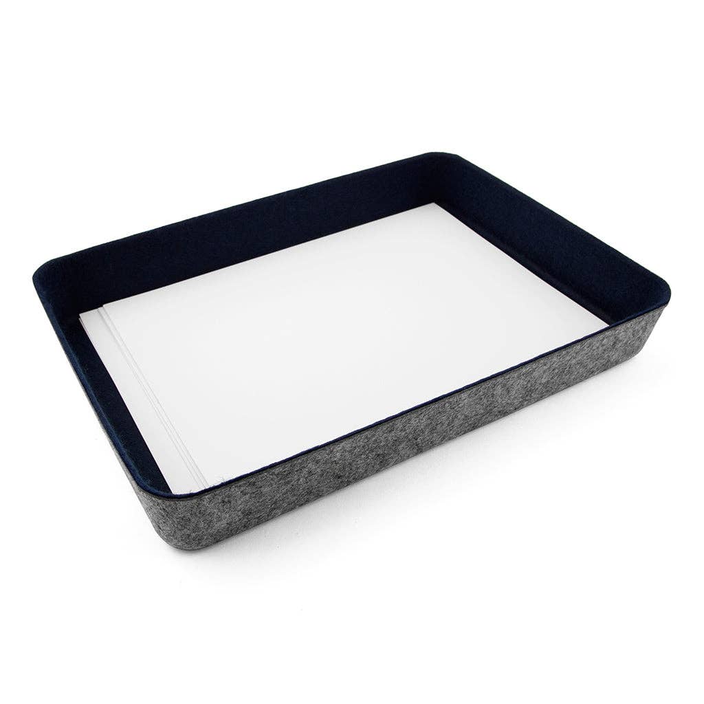 felt·like·it!™ paper tray tapered storage bins: Blue