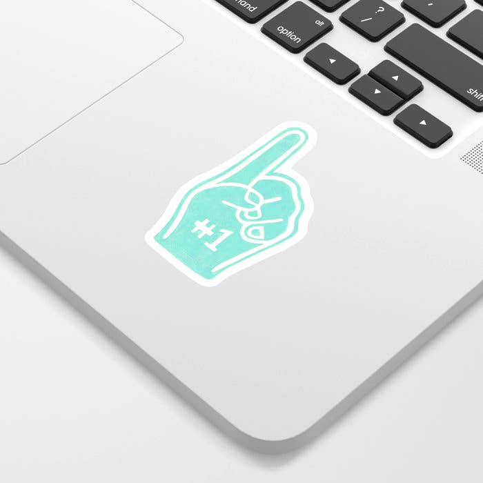 Foam Finger Sticker