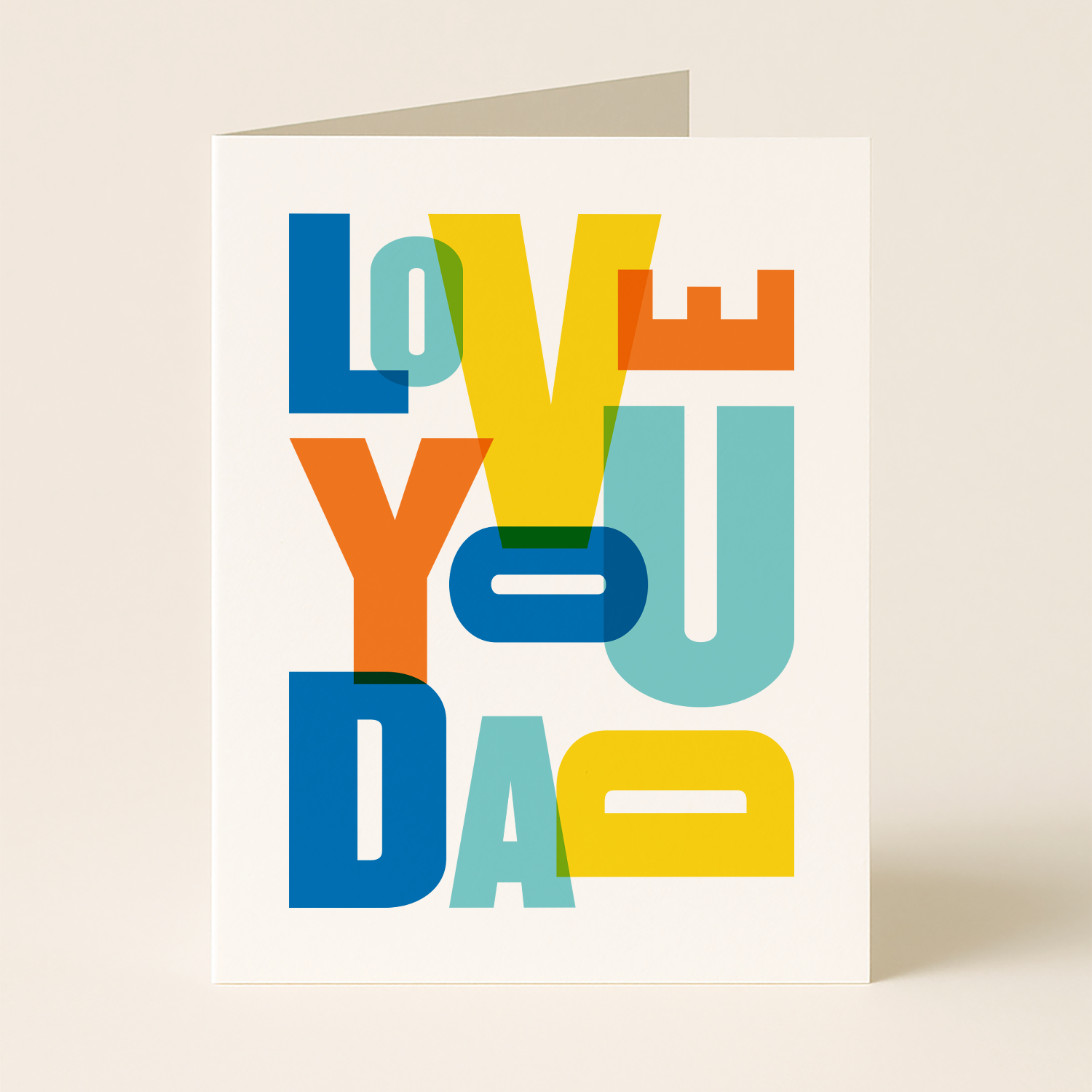I Love You Dad Card – For Father’s Day or Dad's Birthday