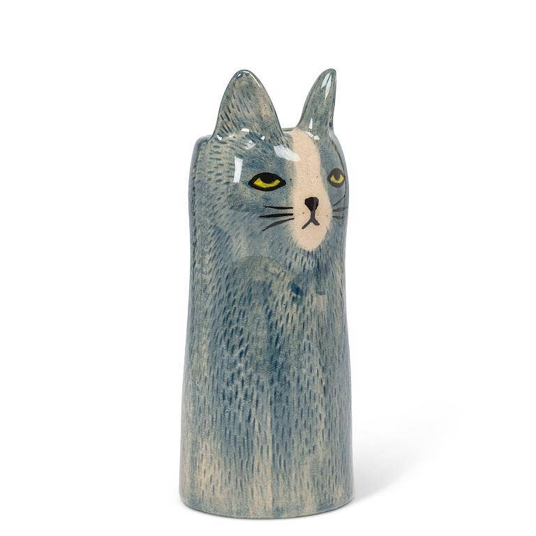 Skinny Cat Vase: Blue