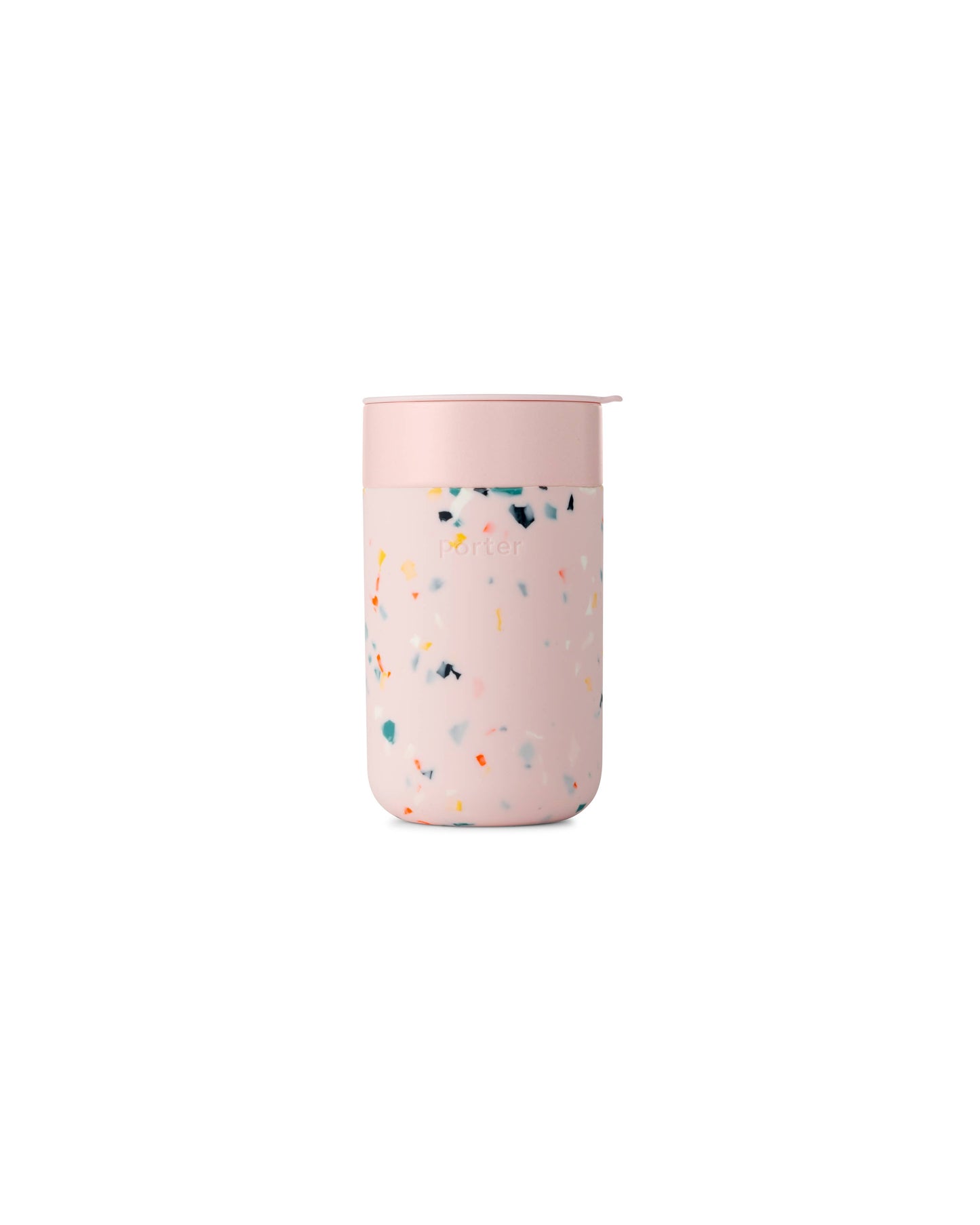 Porter Ceramic Reusable Coffee Mug 16oz in Terrazzo Blush