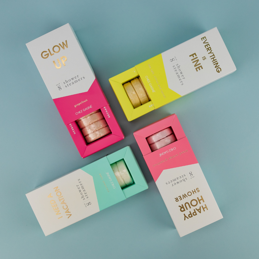 Glow Up Shower Steamers - Grapefruit - Set of 8