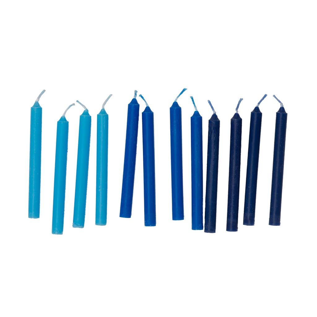 Birthday Candles | 12-Count Box: Blue Trio