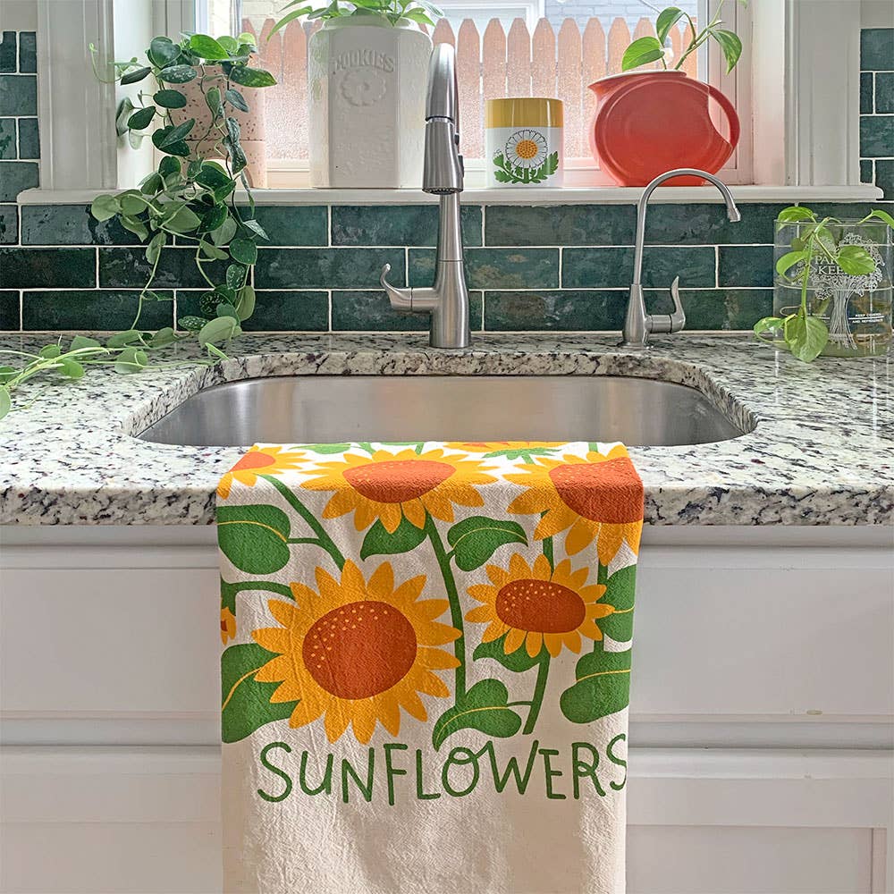 Sunflower Tea Towel