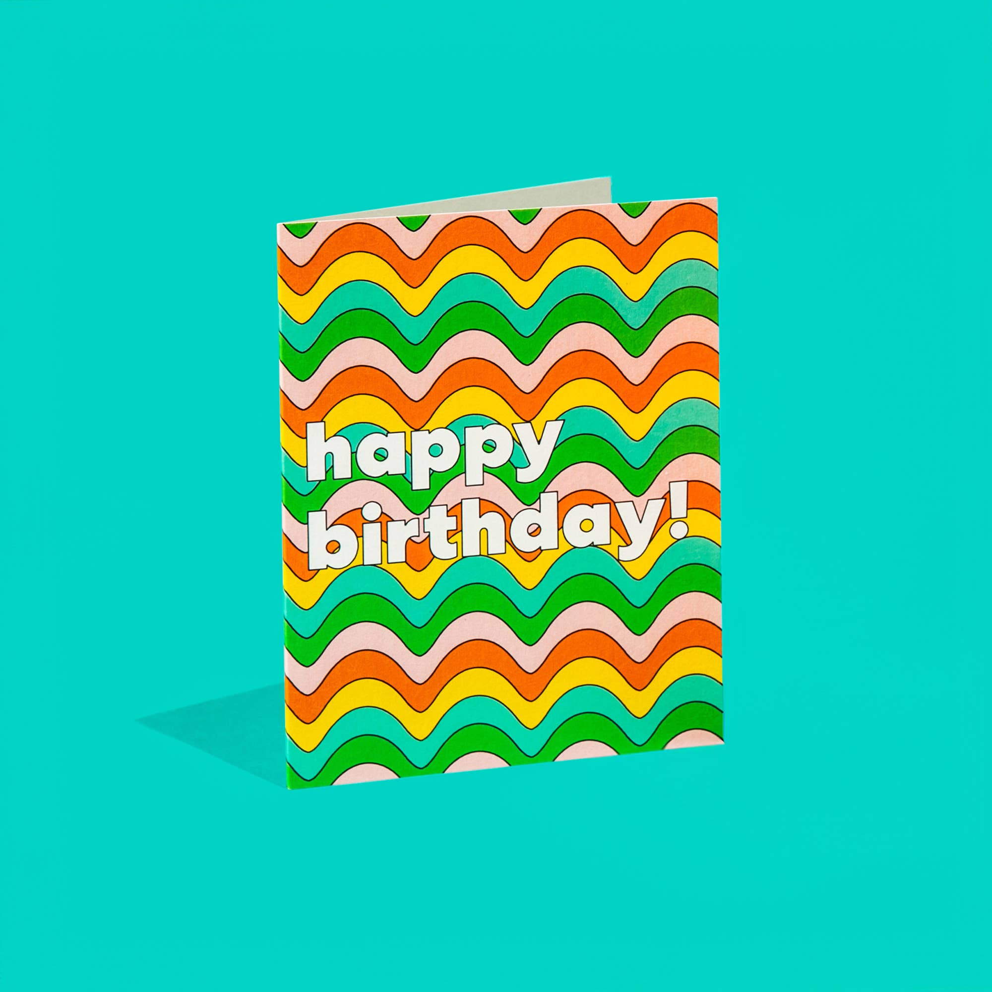 Wavy Happy Birthday Card