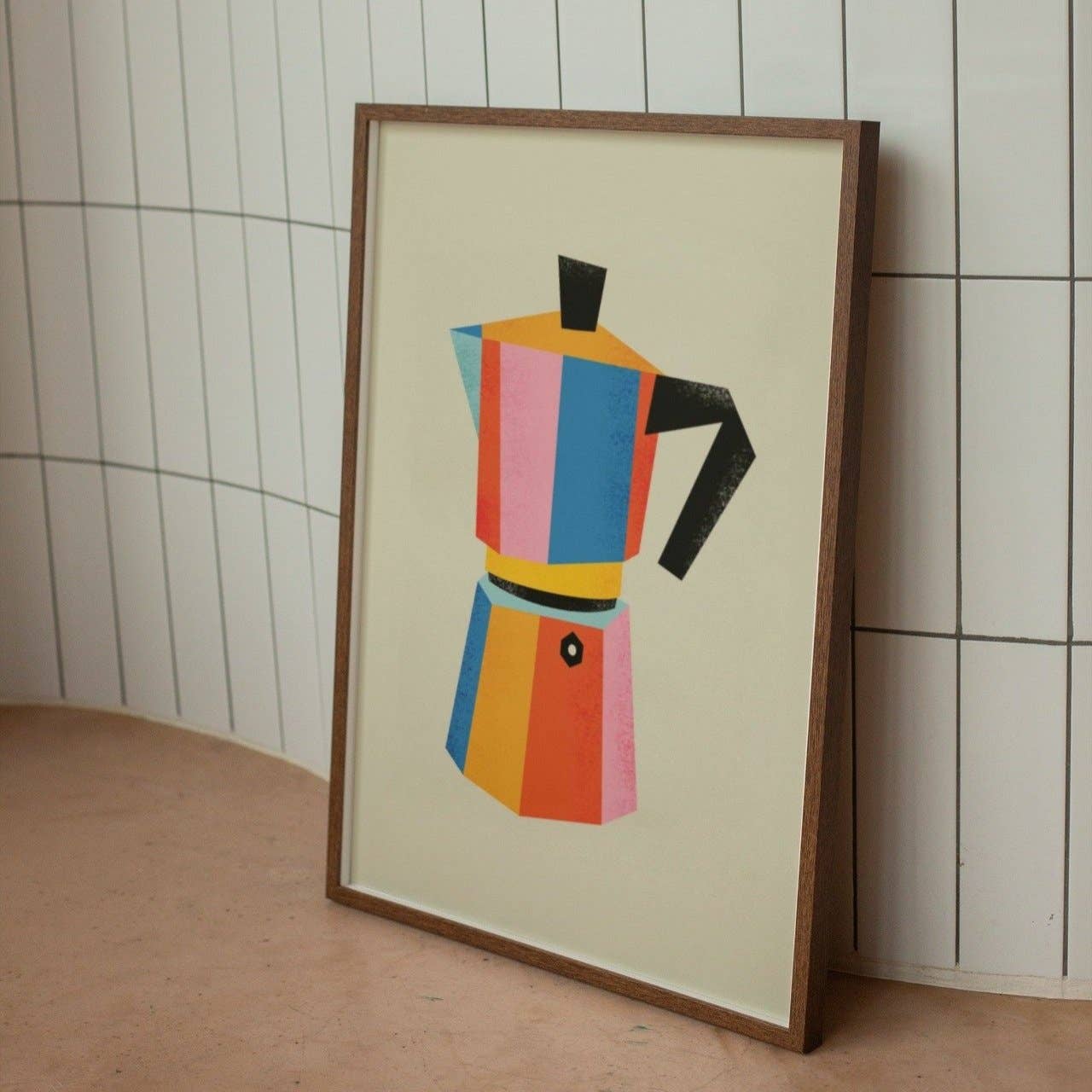 Multicolor Moka Pot Print (8x10 or 11x14)