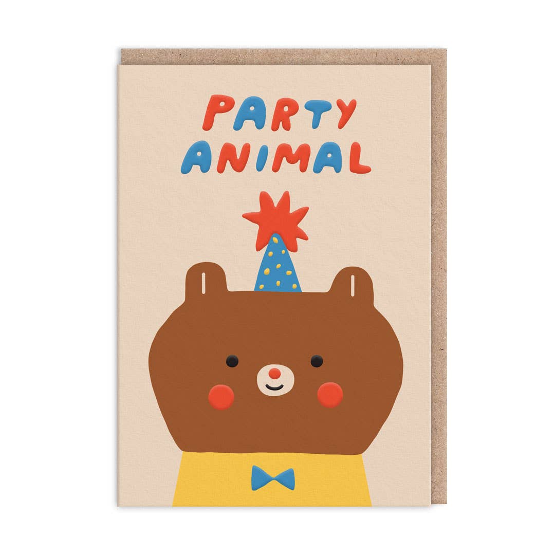 Party Hat Bear Card