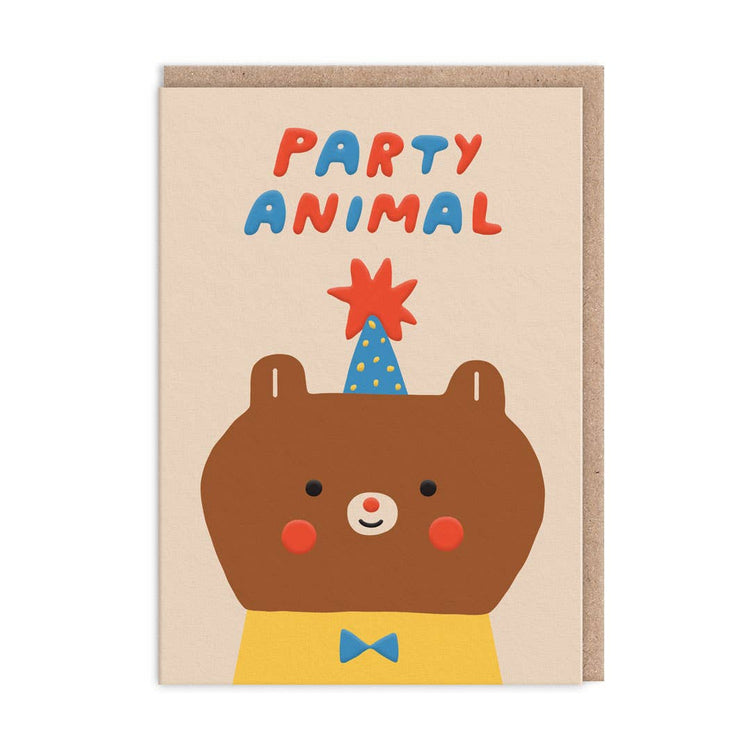 Party Hat Bear Card