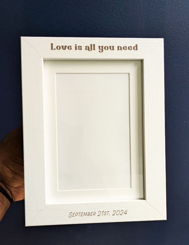 Engraved frame