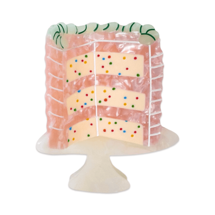 Large Confetti Cake Hair Claw Clip
