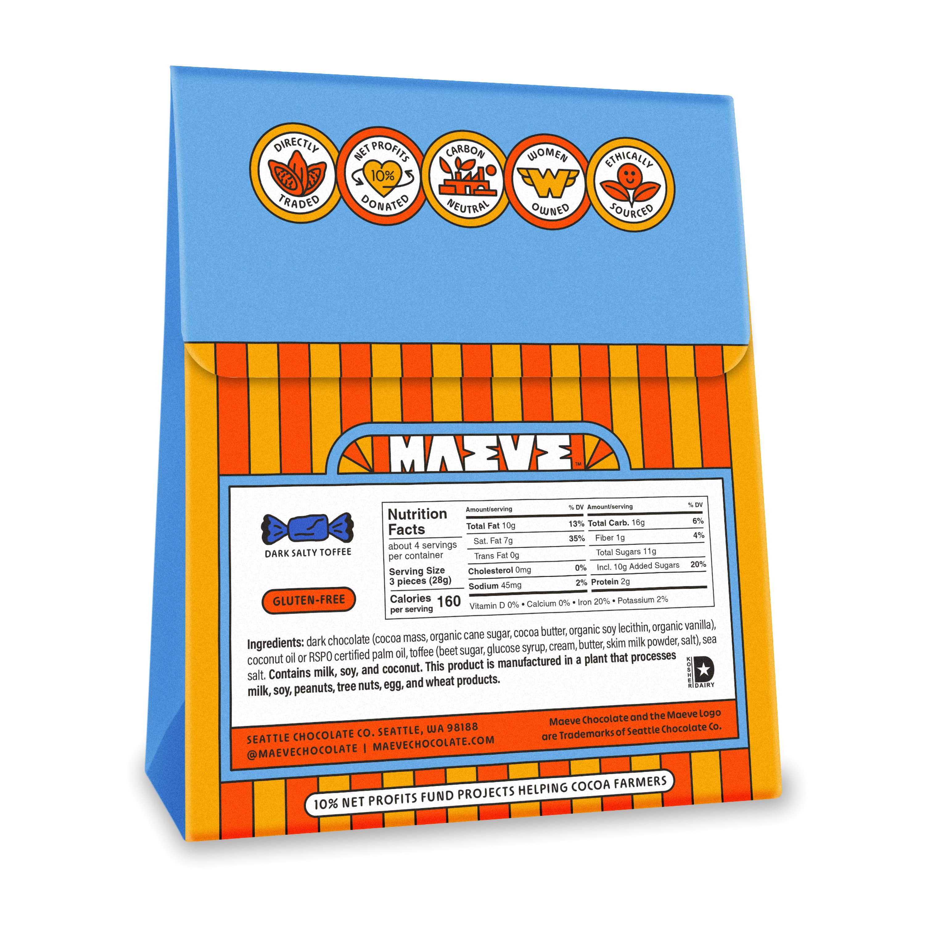 Dark Salty Toffee Bonbon Box - 4oz