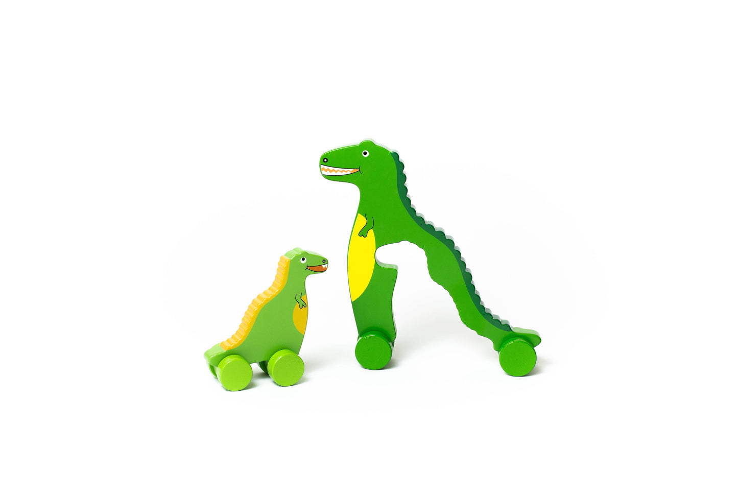 T Rex Dino Big & Little Wooden Roller