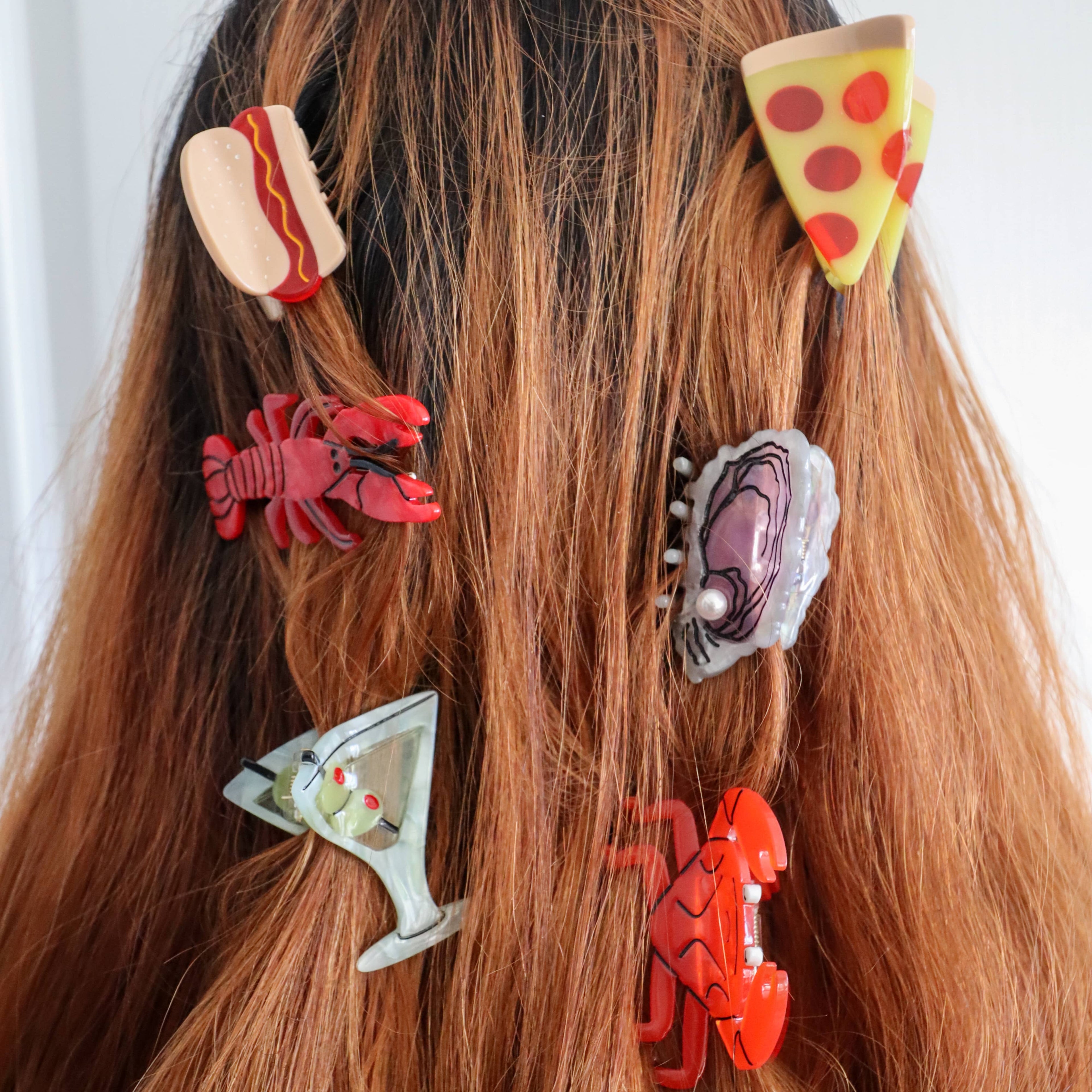 Mini Martini Hair Claw Clip