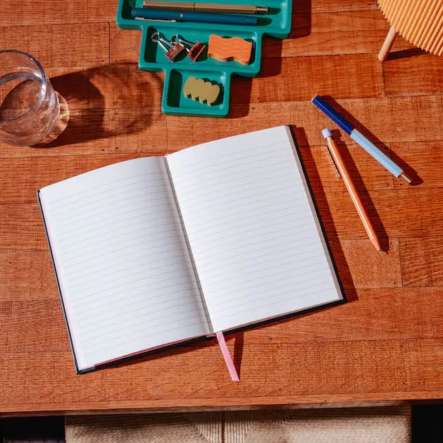 Lined Notebook, A5 Hardcover - Joy