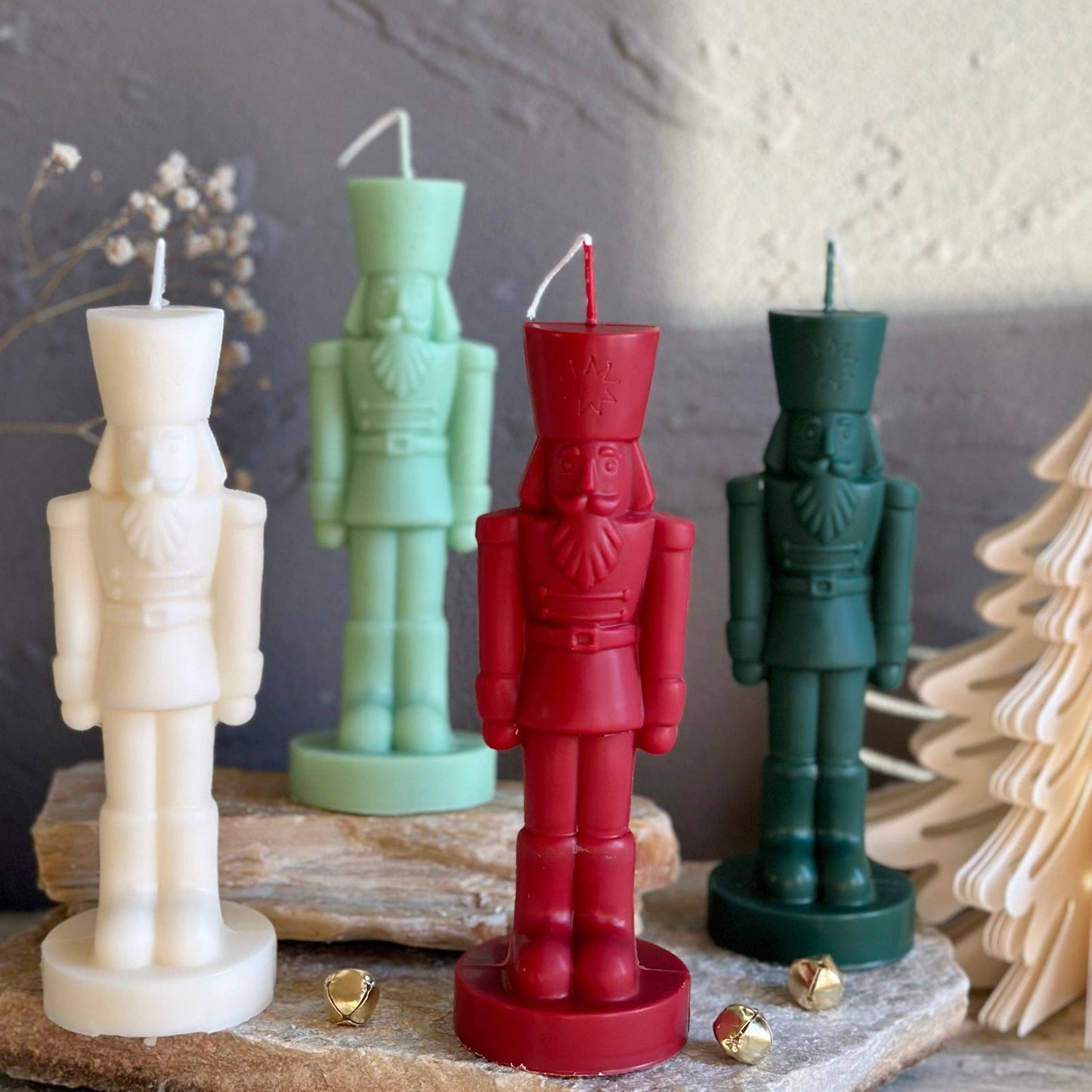 Nutcracker Candle: Hunter Green / Fraser Fir