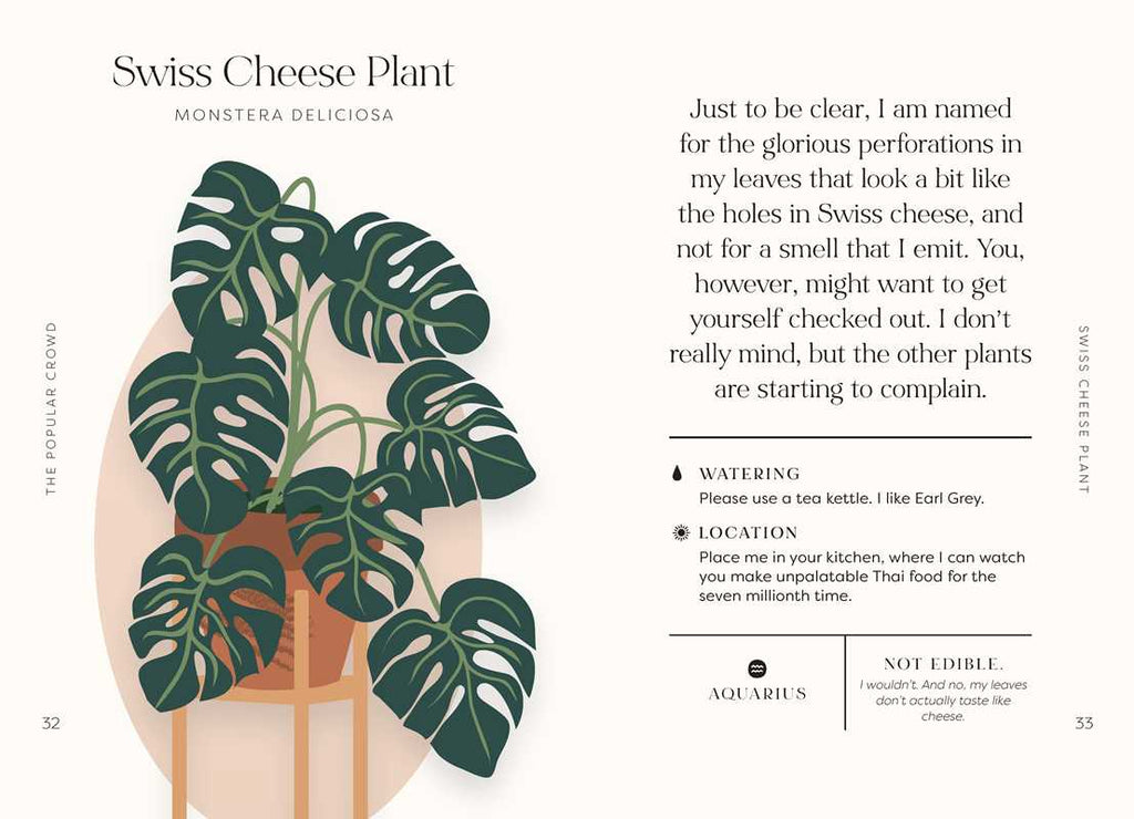 Houseplants and Their Fucked-Up Thoughts by Carlyle Christoff: Hardcover; 96 pages / English