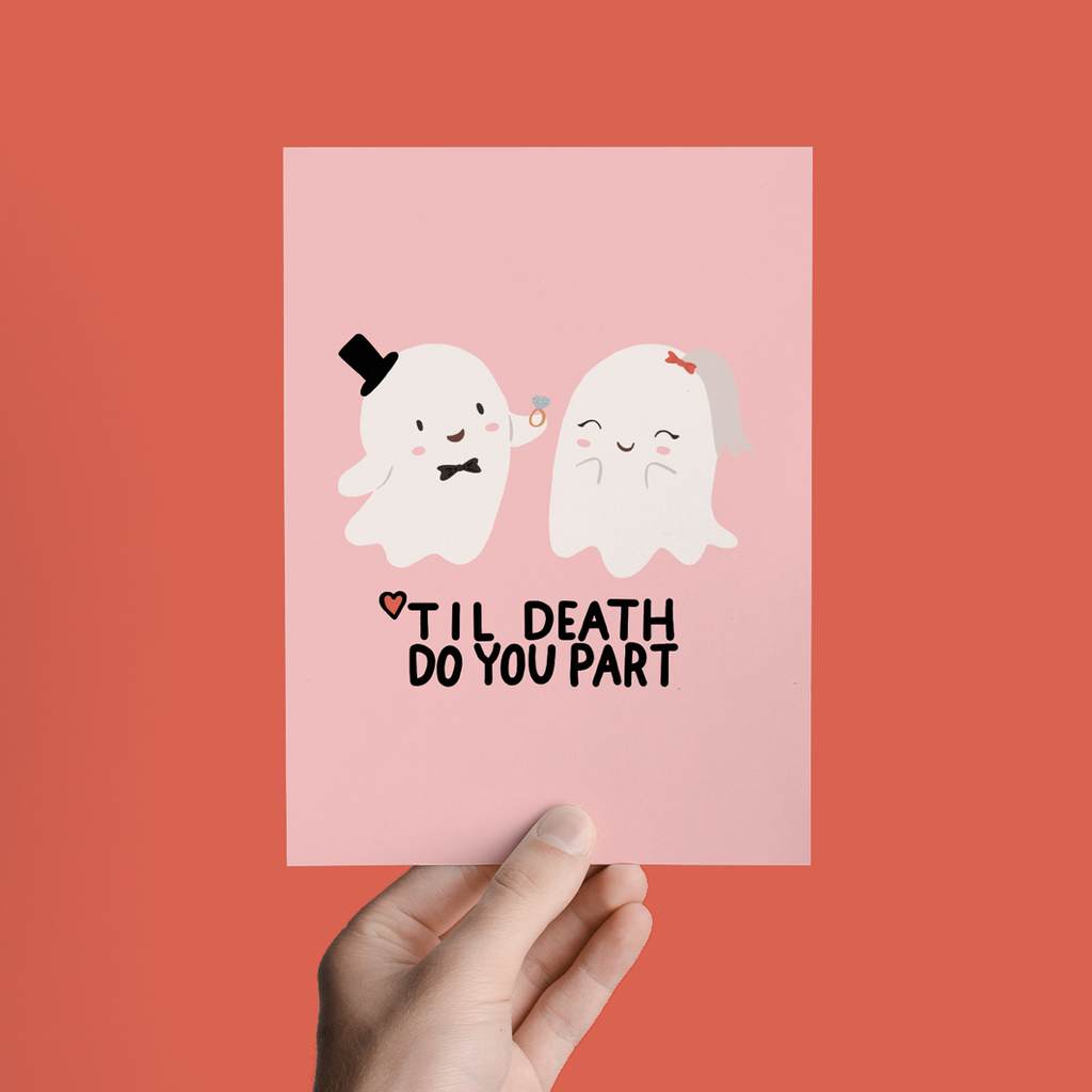 Til Death Do You Part Wedding Congratulations Greeting Card