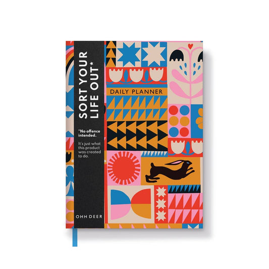 Abstract Patchwork Daily Planner (Undated)