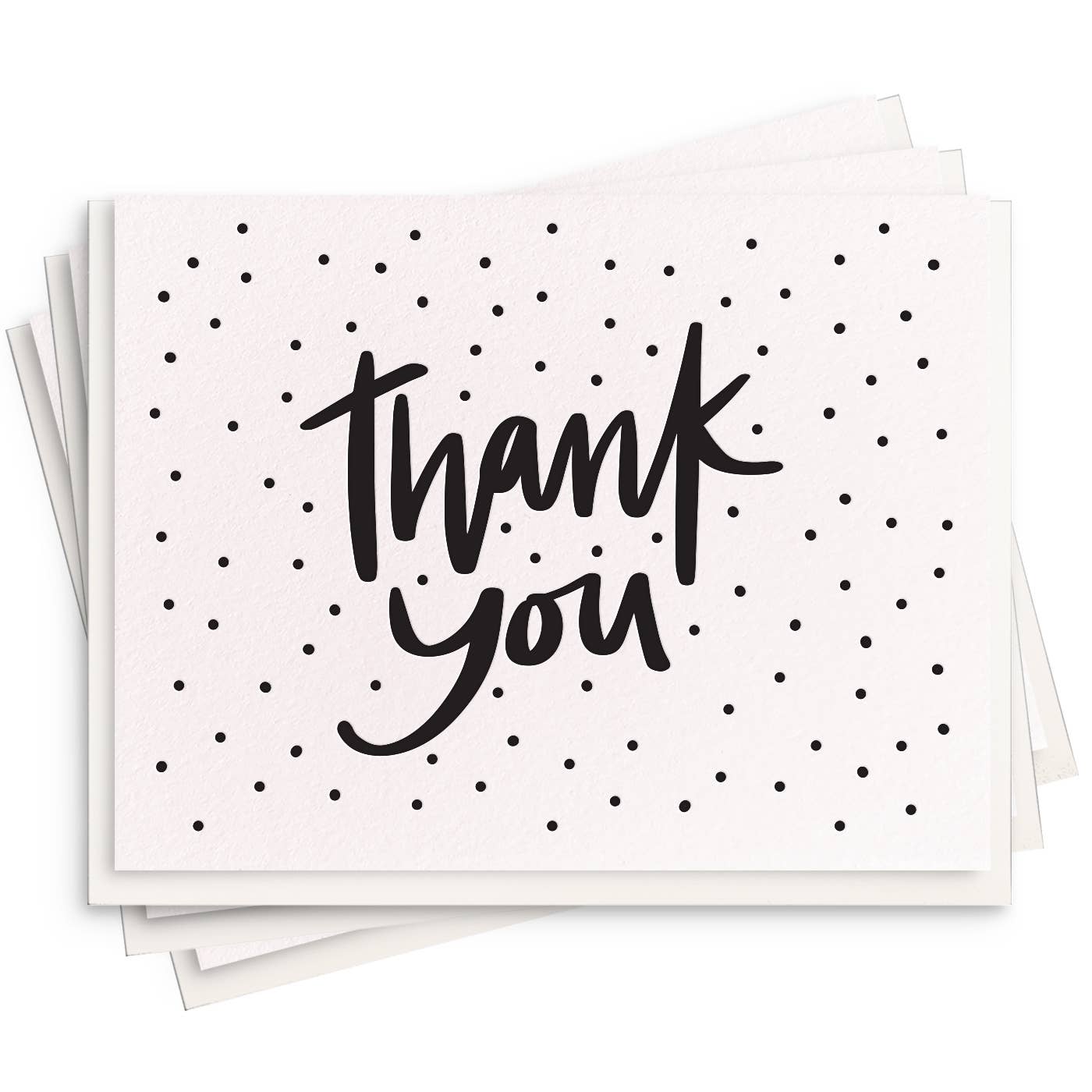 Thank You Dots - Letterpress Thank You Card