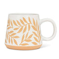 Oversized Mug with Leaves