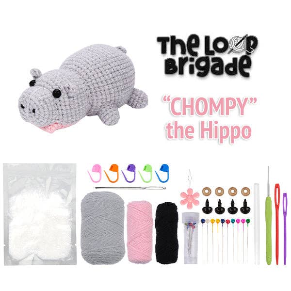 Chompy the Hippo Beginner Crochet Kit