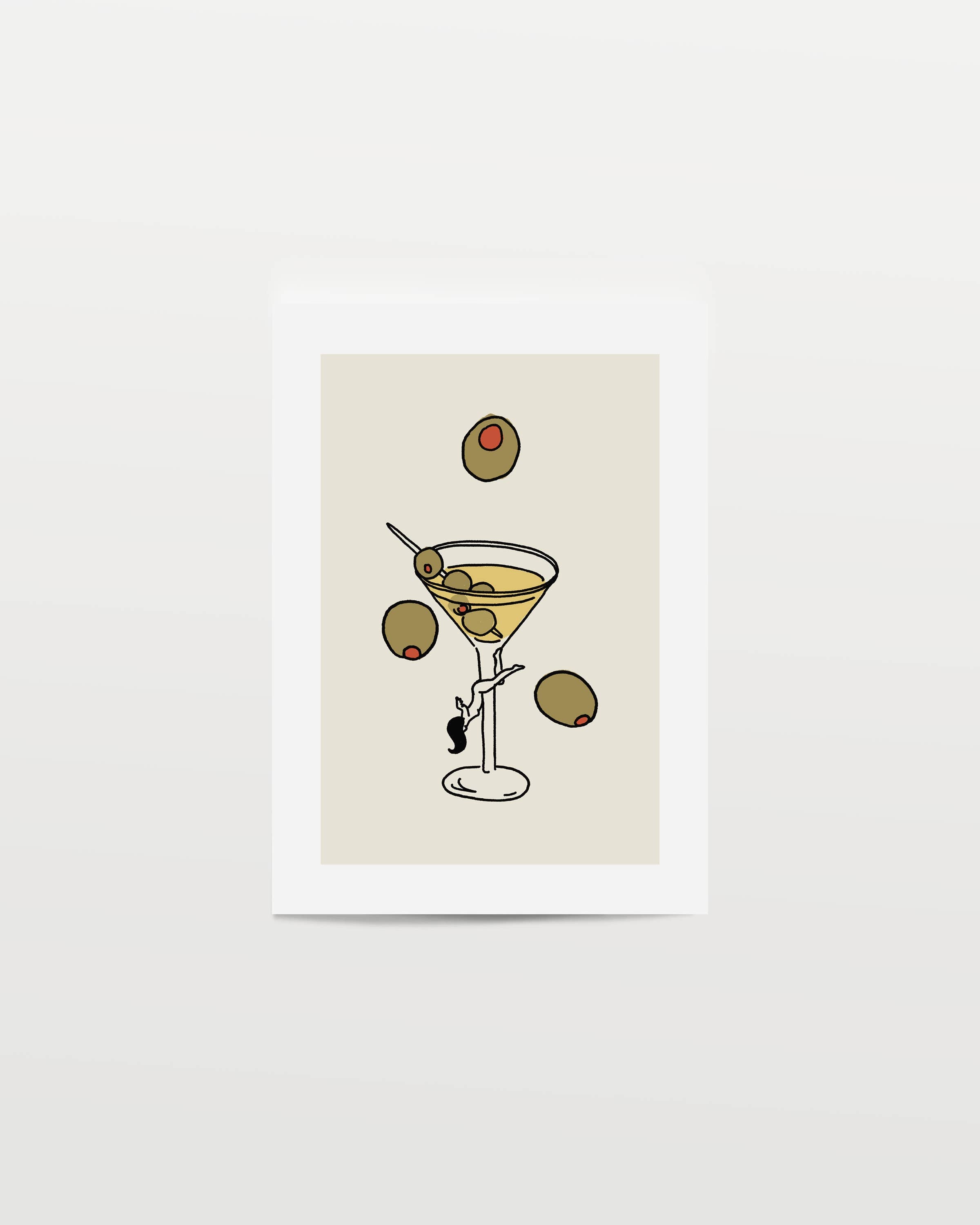 "Dirty Martini" Wall Art: 8x10