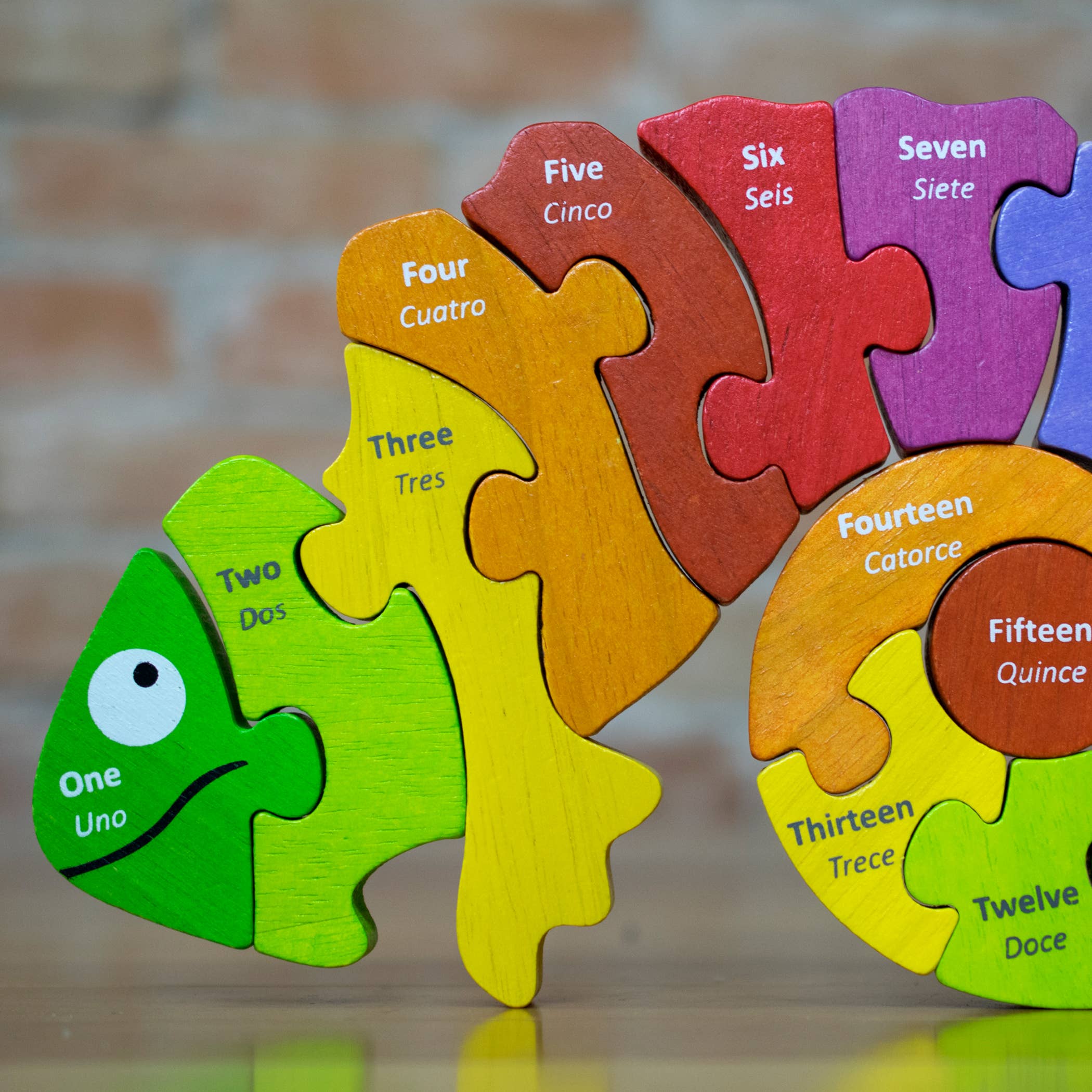 Bilingual Counting Chameleon Puzzle