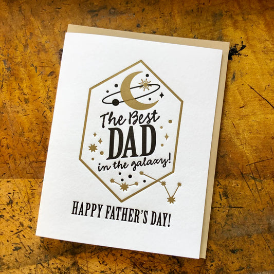 Best Dad in the Galaxy Card