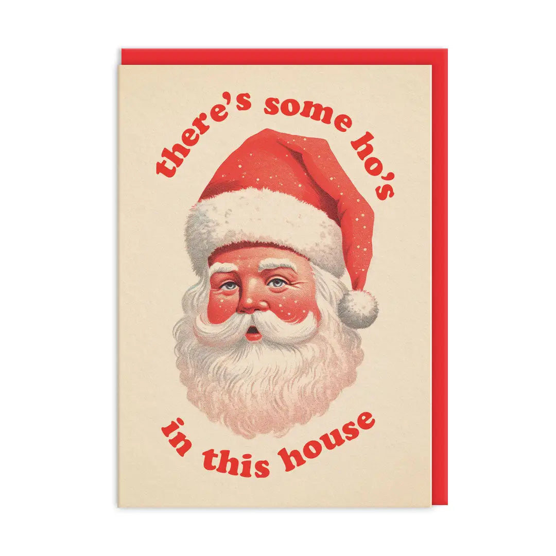 There's Some Ho's in This House Holiday Card
