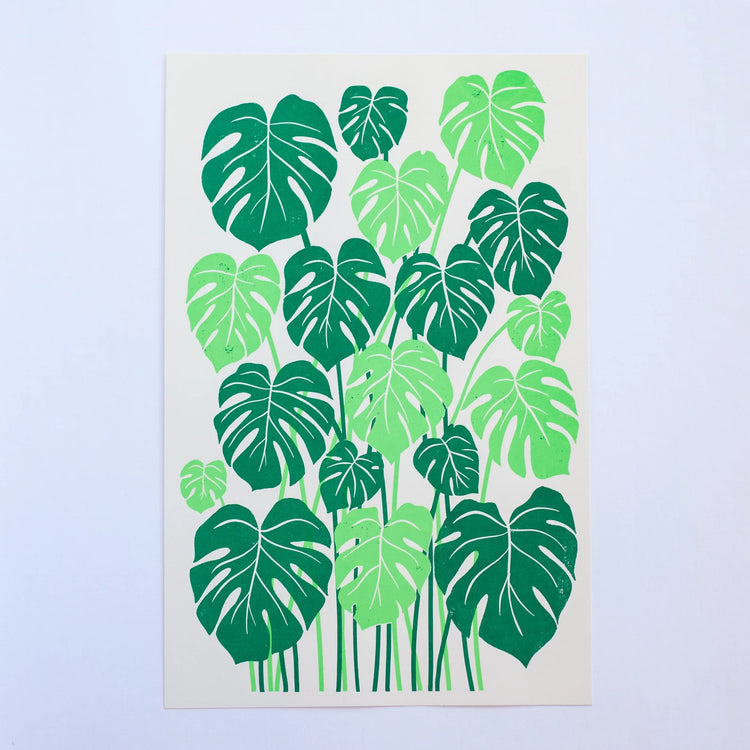 Monstera Screen Print (11x17)