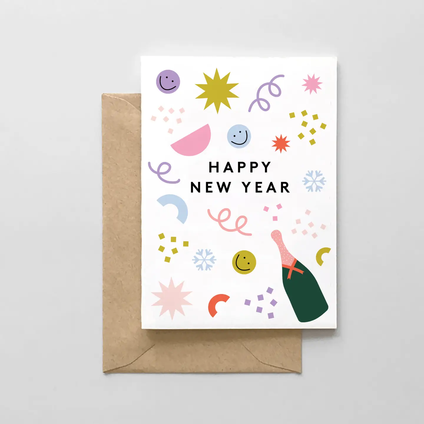 Happy New Year Confetti Card